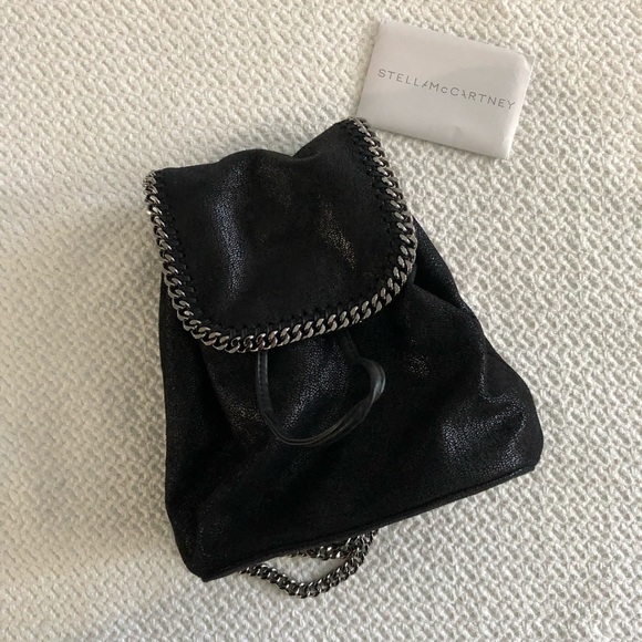 Stella McCartney Black Mini Falabella Backpack - Picture 3 of 6